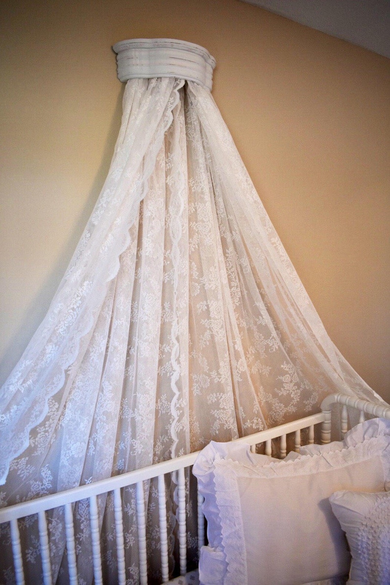 Lace Bed Crown Canopy Etsy