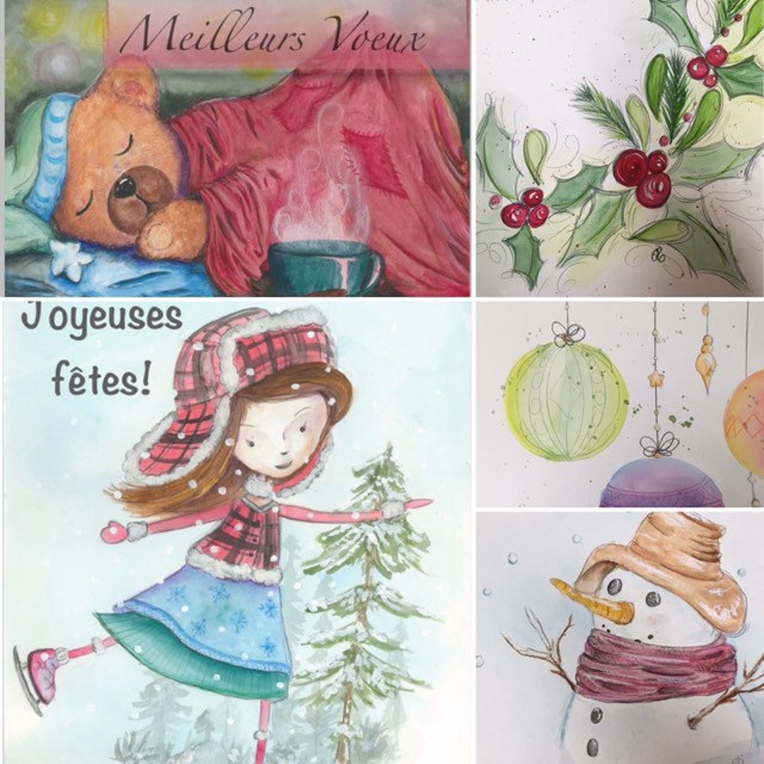 Set of 5 Cards With Envelopes - Etsy UK