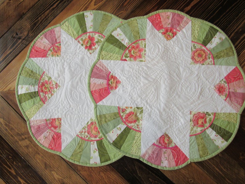 Pair Of Small Round Table Mats