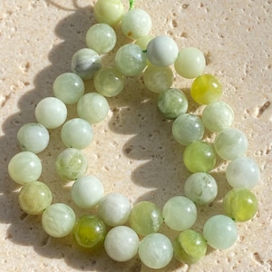 Natural New Jade Beads Strand, Round, 10mm, Hole: 1mm, about 37pcs strand approximately 37cm