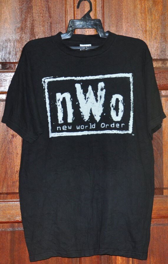 Vintage 90s N.W.O nwo New World Order Shirt Black