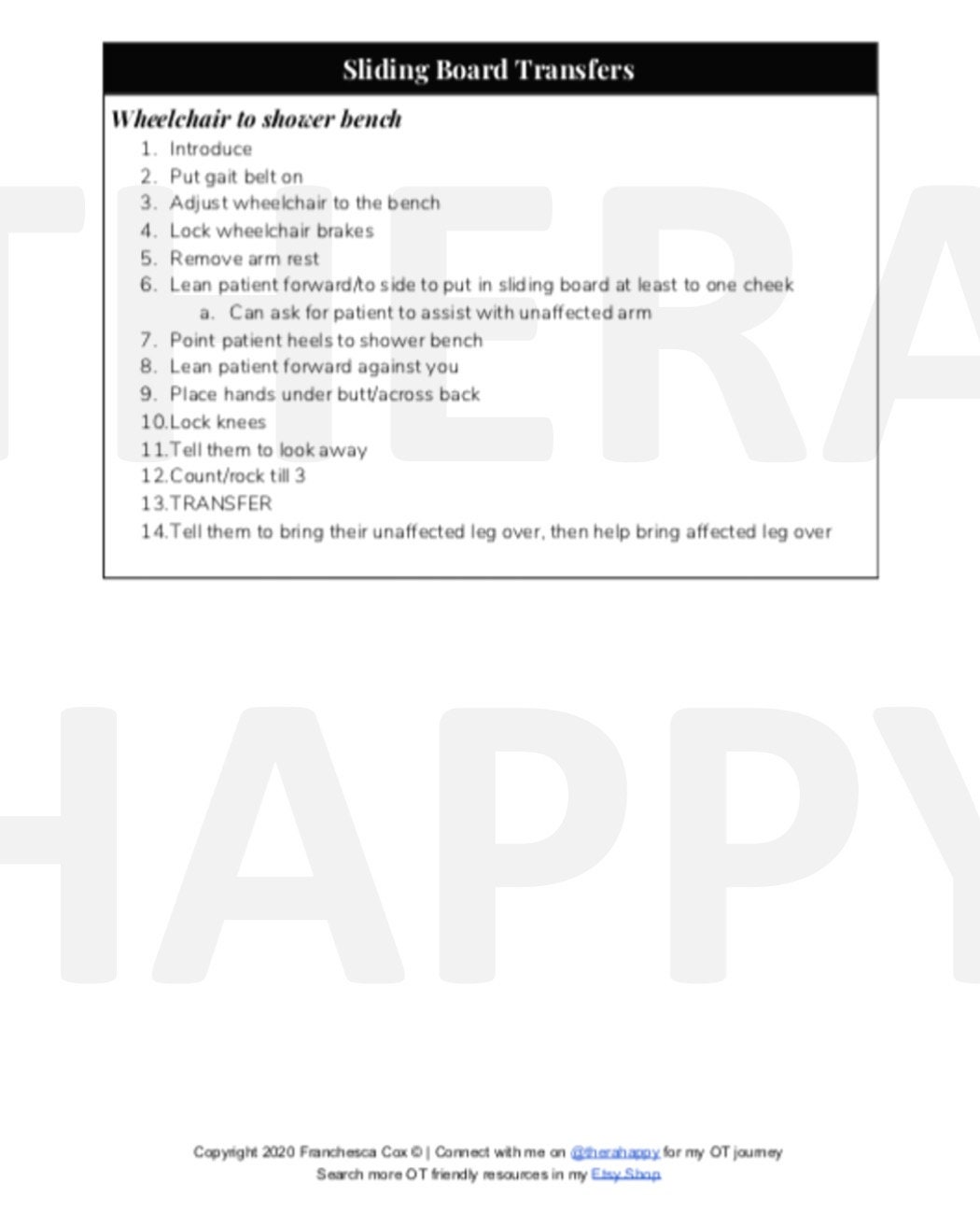 Bed Positioning and Transfers Tips Sheet for Acute Rehabilitation,pt
