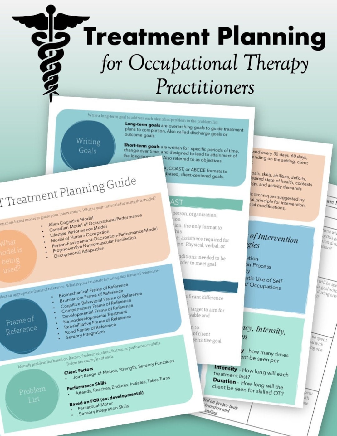 Treatment Planning for Occupational Therapist Practitioners, Cota, Occupational Therapy, SMART