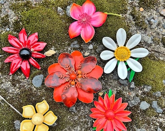 Flower Power Brooches