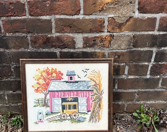 Vintage Carriage House Cross Stitch