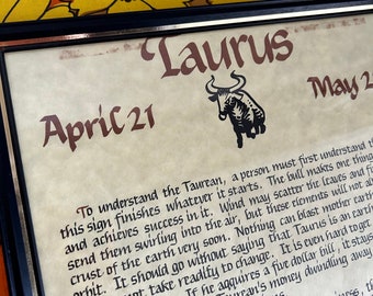 Vintage Taurus Wall Hanging