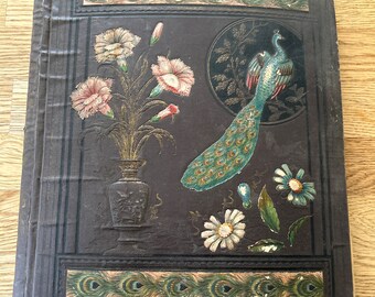 Antique Peacock Scrapbook