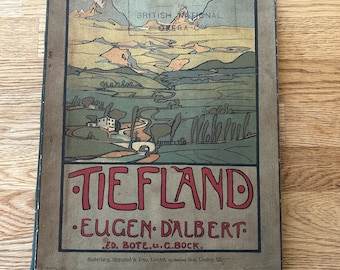 Tiefland D’Albert Opera Music Book