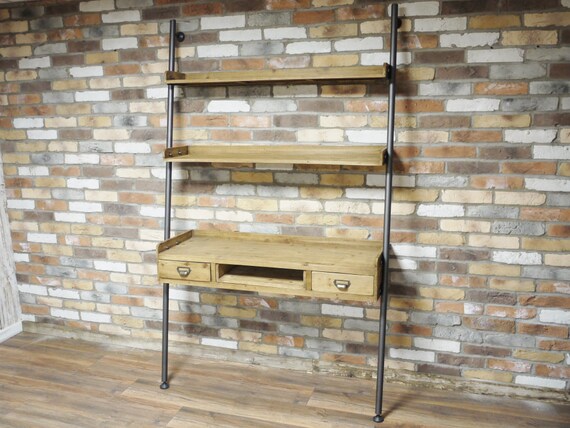 Ladder Style Shelf And Desk Unit Etsy