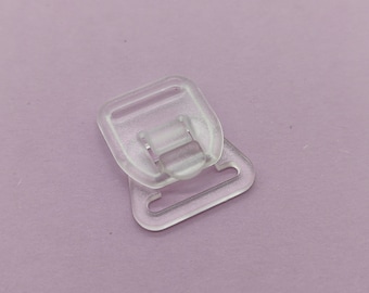 1 set - 16mm/5/8" -Plastic Transparent Nursing Bra Clips,Claps,Mommy,Breast feeding,Lingerie Sewing Bra,Bra Making,Strap,Swimsuit,Tops