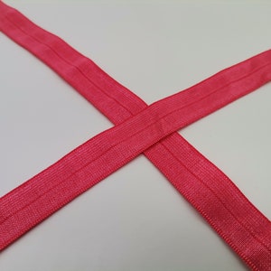 5 Yards/200 Yards  5/8&quot; (16mm) Coral Foldover Elastic Nylon Bramaking Bra Making Supplies Lingerie Elastic Headbands FOE