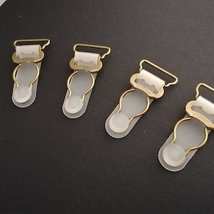 4pcs-3/4&quot;(20mm)-Antique Bronze Garter Suspender Clips,Strap Adjuster,Making,Lingerie Sewing,Garter Belt,Nickel Free,Metal,Fasteners,Stocking