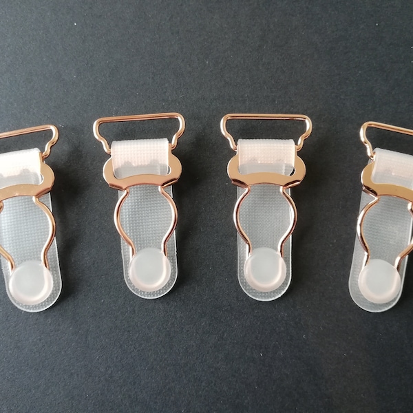 20mm 13/16 « Rose Gold Jarretière / Breteller Clips Ensemble de Lingerie Rendant Nickel Free