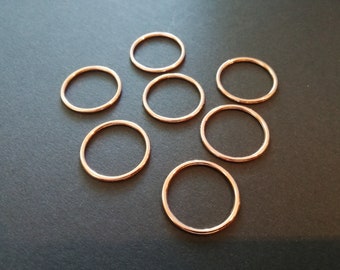 3/4 "(20 mm) -Rosegold Ringe, BH-Träger Teller, Herstellung, Wäsche Nähen, Bademode, Nickelfrei, Schnalle, Metall, Folienschieber, Badeanzug, Oberteile, Bikini, Korsett