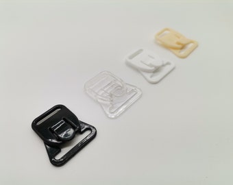 1 piece - 14mm/5/8" or 18mm/3/4"-Plastic Black,Beige,White,Transparent Nursing Bra Clips,Claps,Mommy,Breast feeding,Lingerie Sewing Bra