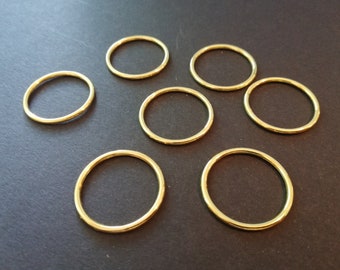 3/4" 20mm Gold Rings Premium Jewelry Quality Bra Adjusters 20mm Bra Making Bramaking