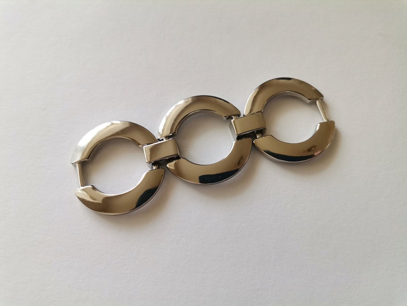 1 piece - Silver Bikini ,Bra ,Swimwear Alloy Connectors Buckles Front Closure Clips image 1