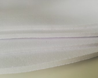 White Sew Bra Foam 1/5"(5mm)thick 100% Polylaminate,Cotton jersey, Bra Making,Swimwear,Cups,DIY,Lingerie Sewing,Stretch,Cut,Fabric,Top,Dress