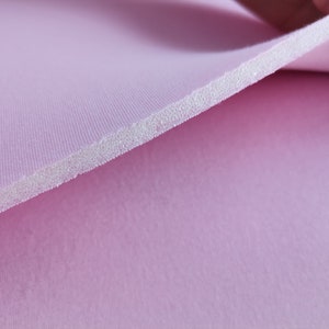 Baby Pink Sew Bra Foam 1/5" (5 mm) thick 100% Polyester Bra Foam 35" wide Bra Making Bramaking Swimwear Foam