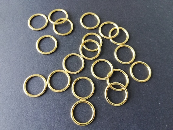 50pcs-1/212mm Gold Rings,bra Strap Adjuster,making,lingerie Sewing