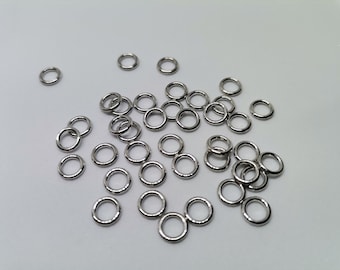 1/6"(4 mm)-Anelli in argento,Regolatore per spalline del reggiseno,Realizzazione,Cucitura di lingerie,Costumi da bagno,Hardware,Fibbia,Metallo,Slide,Costume da bagno,Top,Bikini,Corsetto,Fornitura