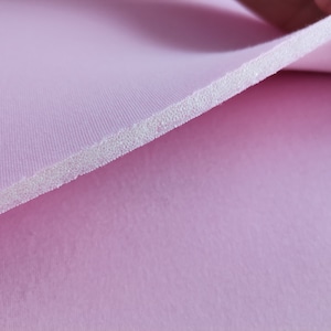 1 yard/meter Baby Pink Sew Bra Foam 1/5"(5mm)thick 100% Polylaminate,Cotton jersey, Bra,Swimwear,Cups,Lingerie,Stretch,Cut,Fabric,Top,Dress