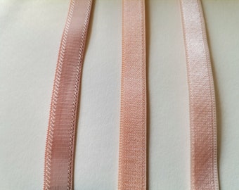 5/200 iarde 3/8&quot; (10 mm) Quarzo pesca, pesca, pesca, raso, retro in peluche, cinturino elastico per reggiseno, produzione di forniture per lingerie, cucito, senza lattice