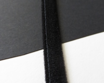 1/10 Yard 3/8" (11mm) Black Plush Underwire Channeling / Casing for Bra Making DYEABLE Bra Making