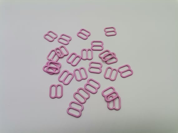 1/3 8mm Pink Sliders Premium Jewelry Quality Bra Adjusters 8mm Bra Making  Bramaking