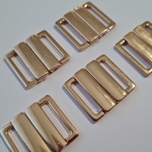 15mm 5/8 Gold Metal Bikini Clasps Bra Closures for Bra Making and
