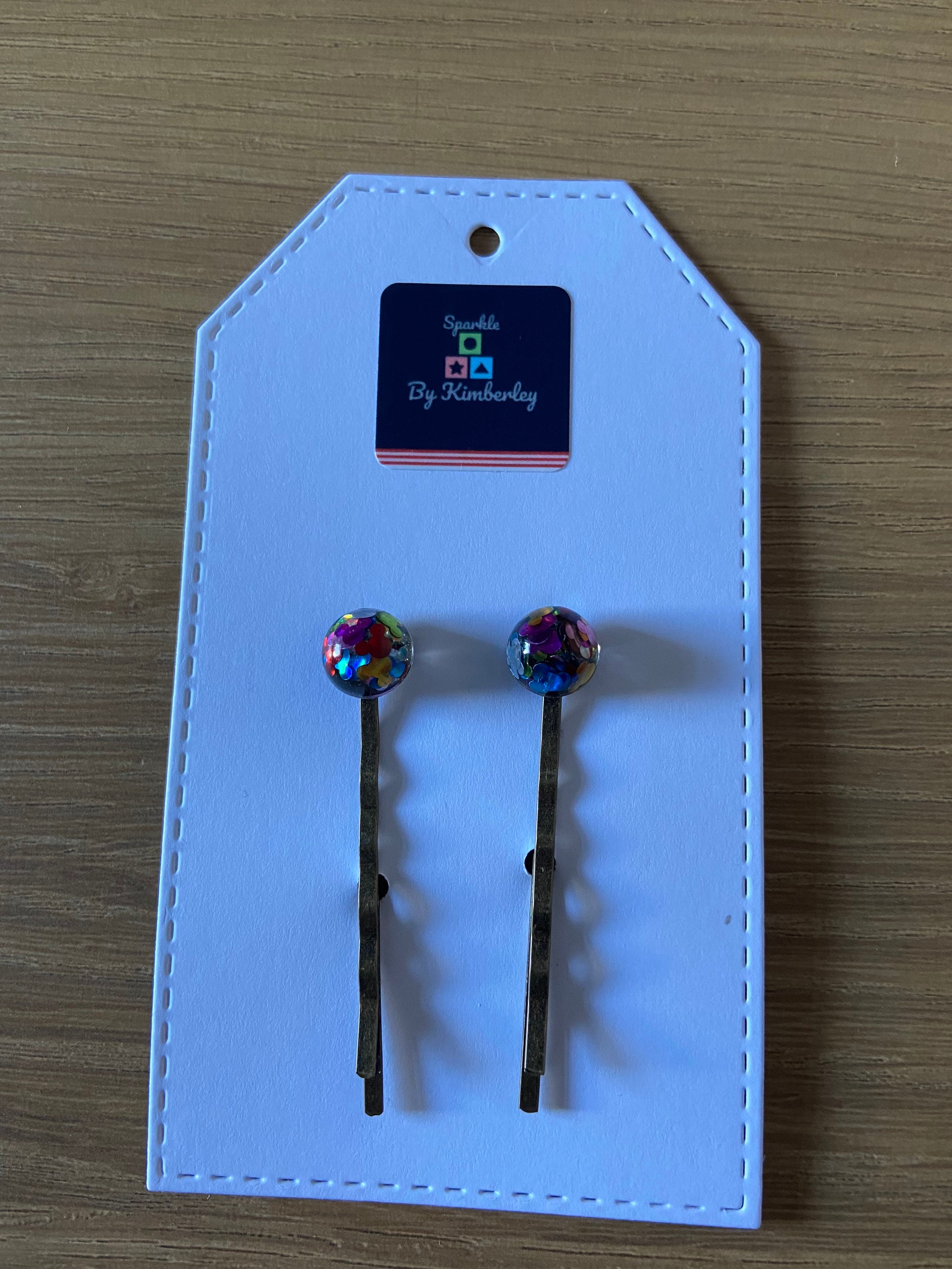 Sparkle Mickey head hair grip