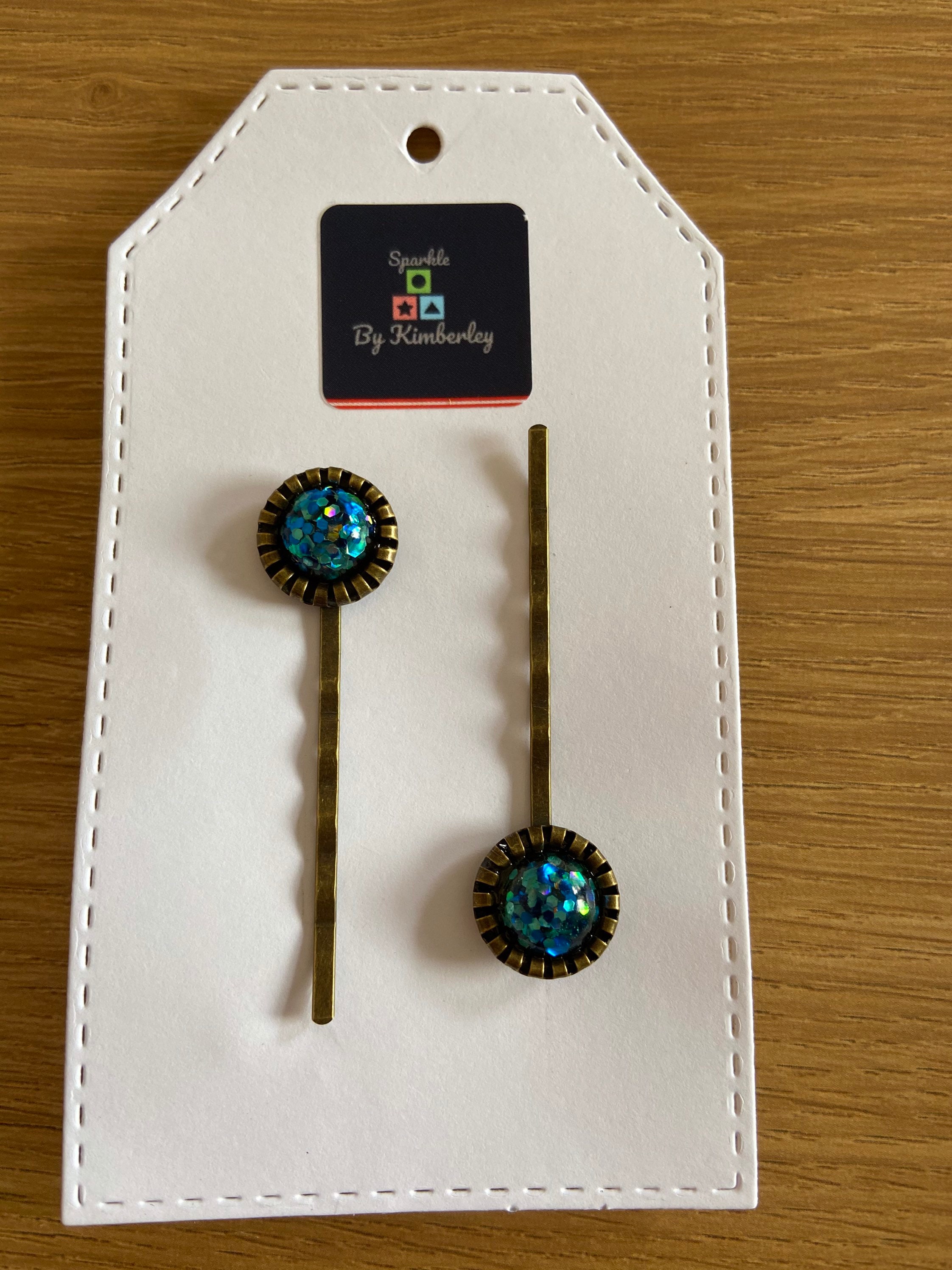 sparkle resin hair grips // Sparkly Hair // Gifts for Her // Hair Pins // Glitter Bobby Pins // Glitter Pins // Accessories