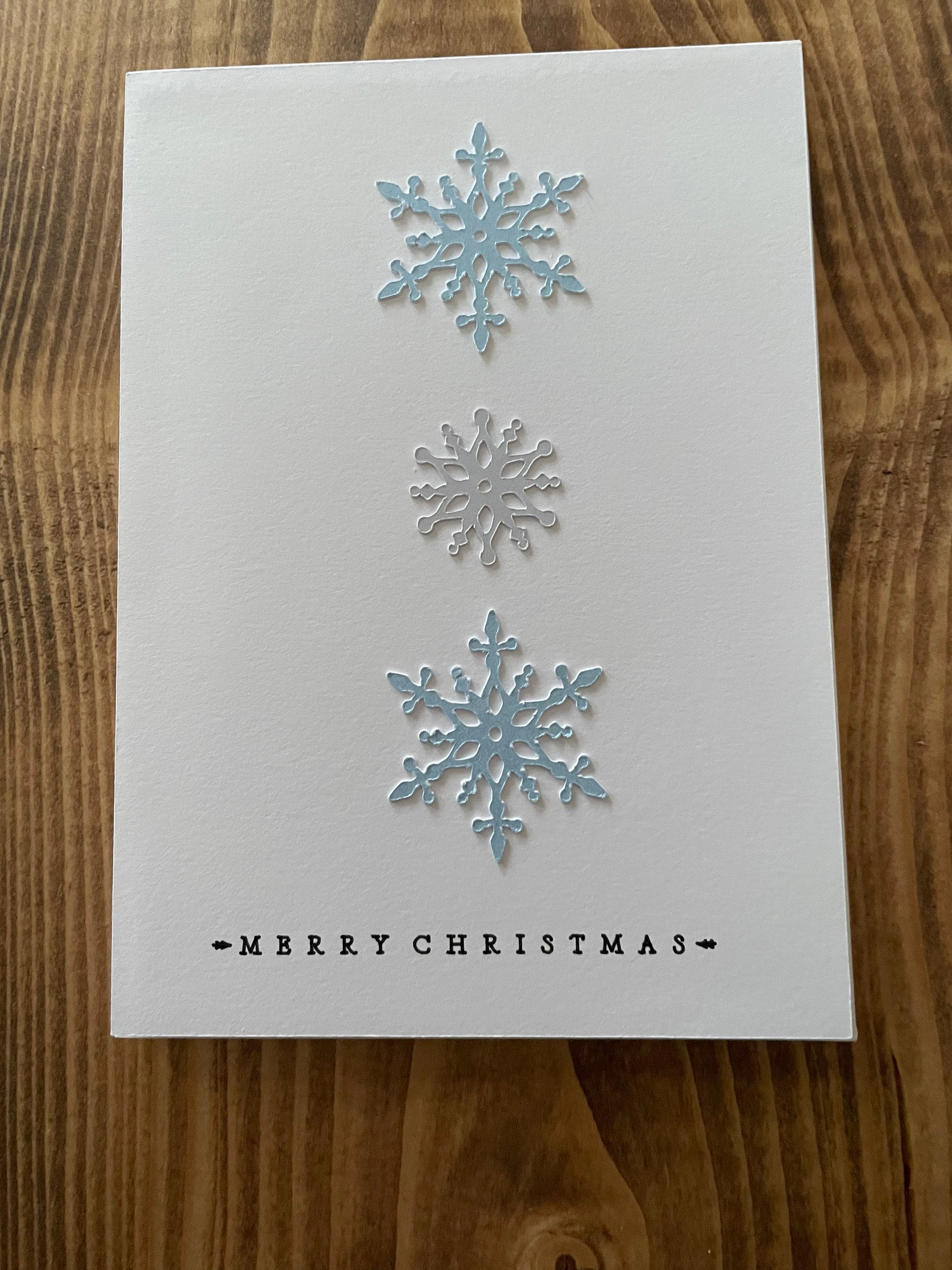 Snowflake Christmas card