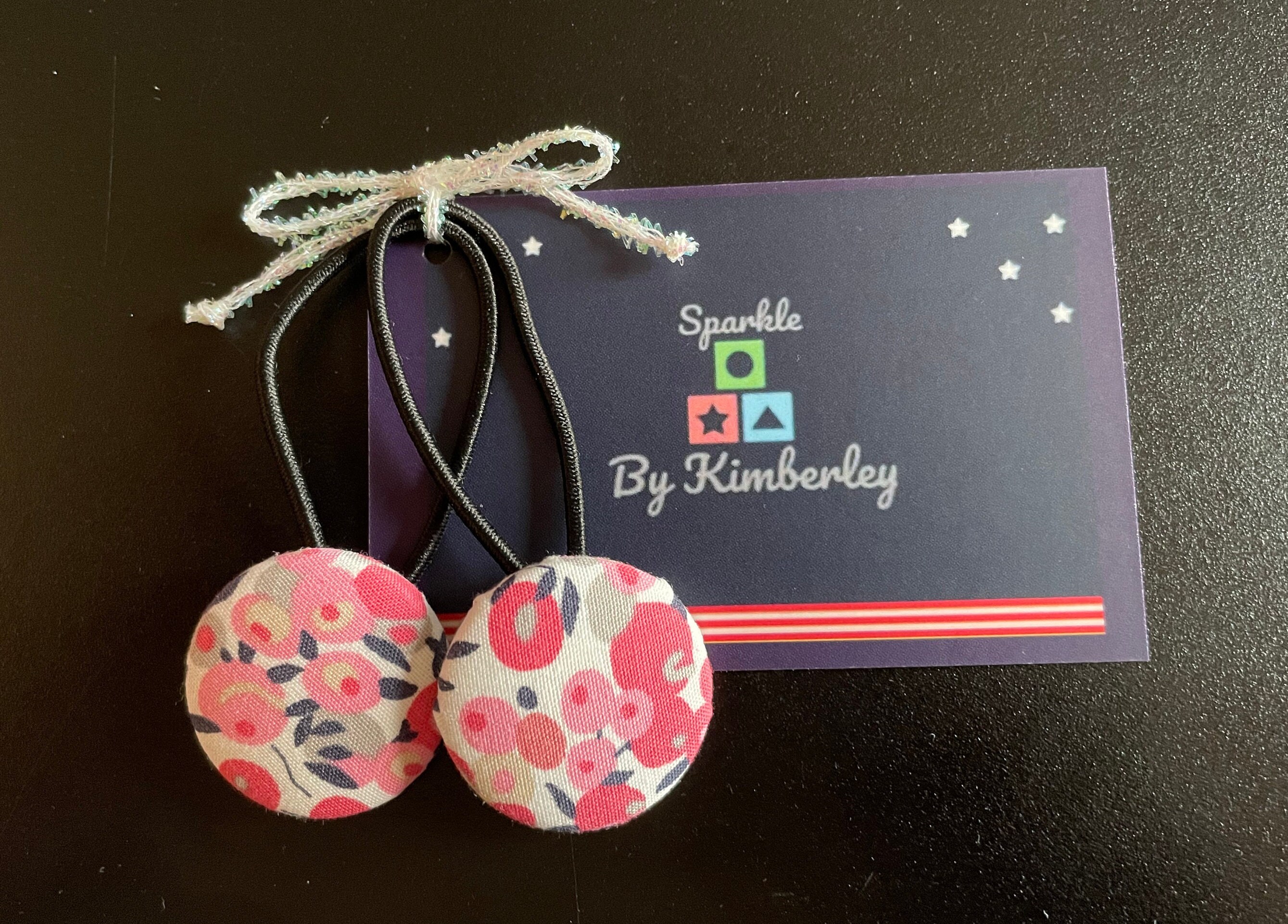 Liberty London inspired Button bobble // button hair tie