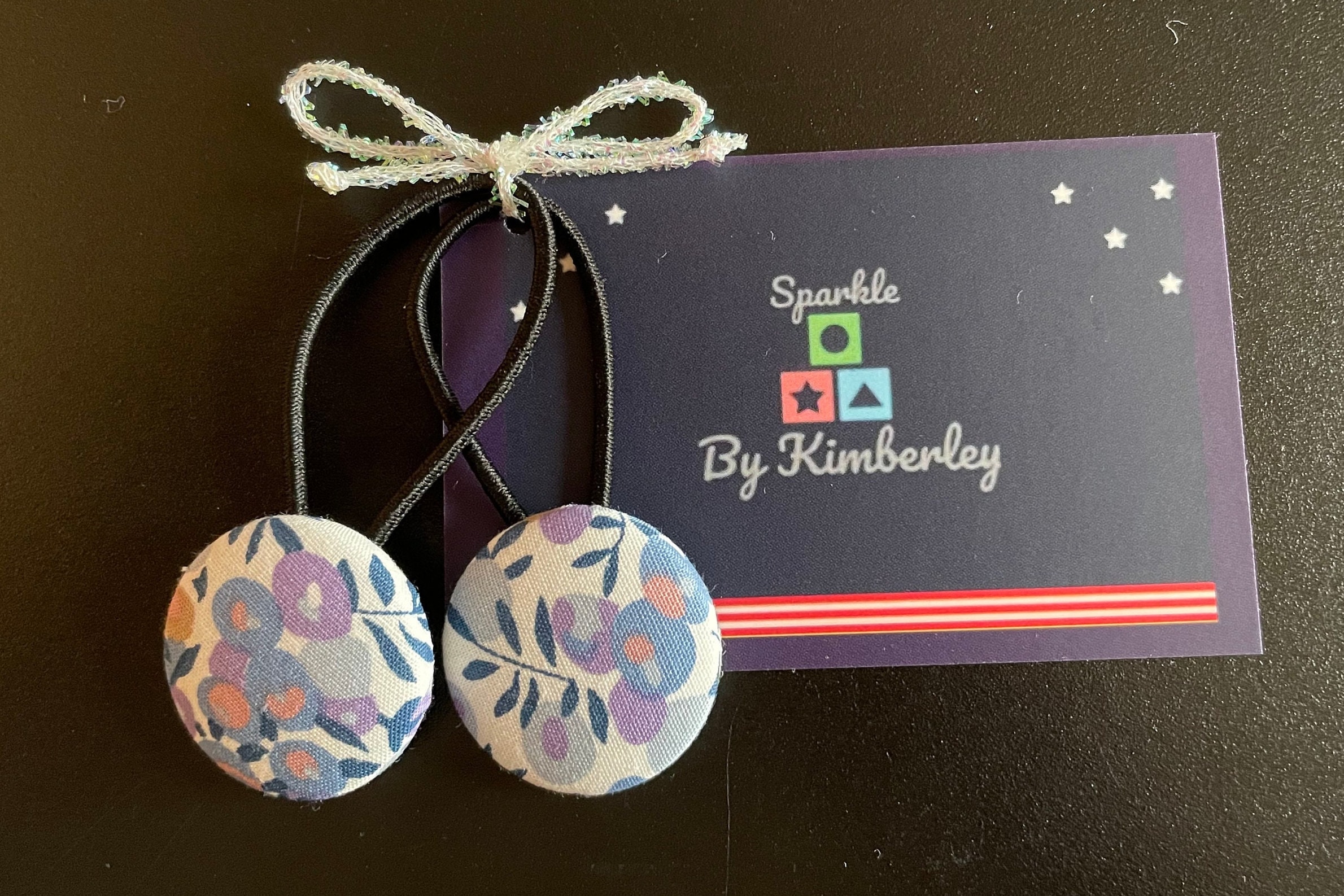Liberty London inspired berry bobble // button hair tie