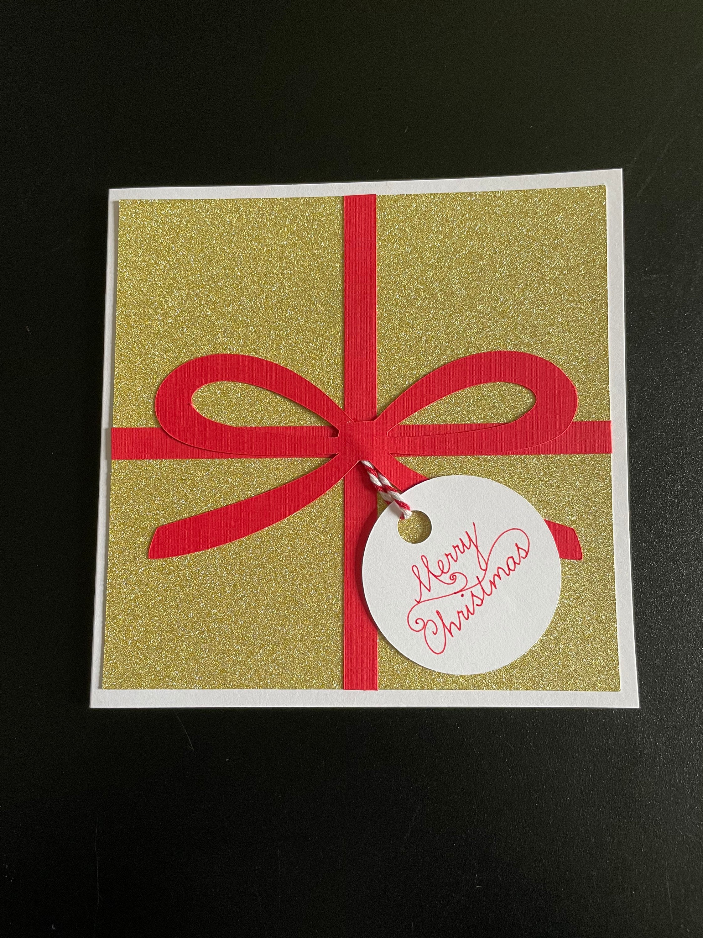Christmas present card // Handmade card