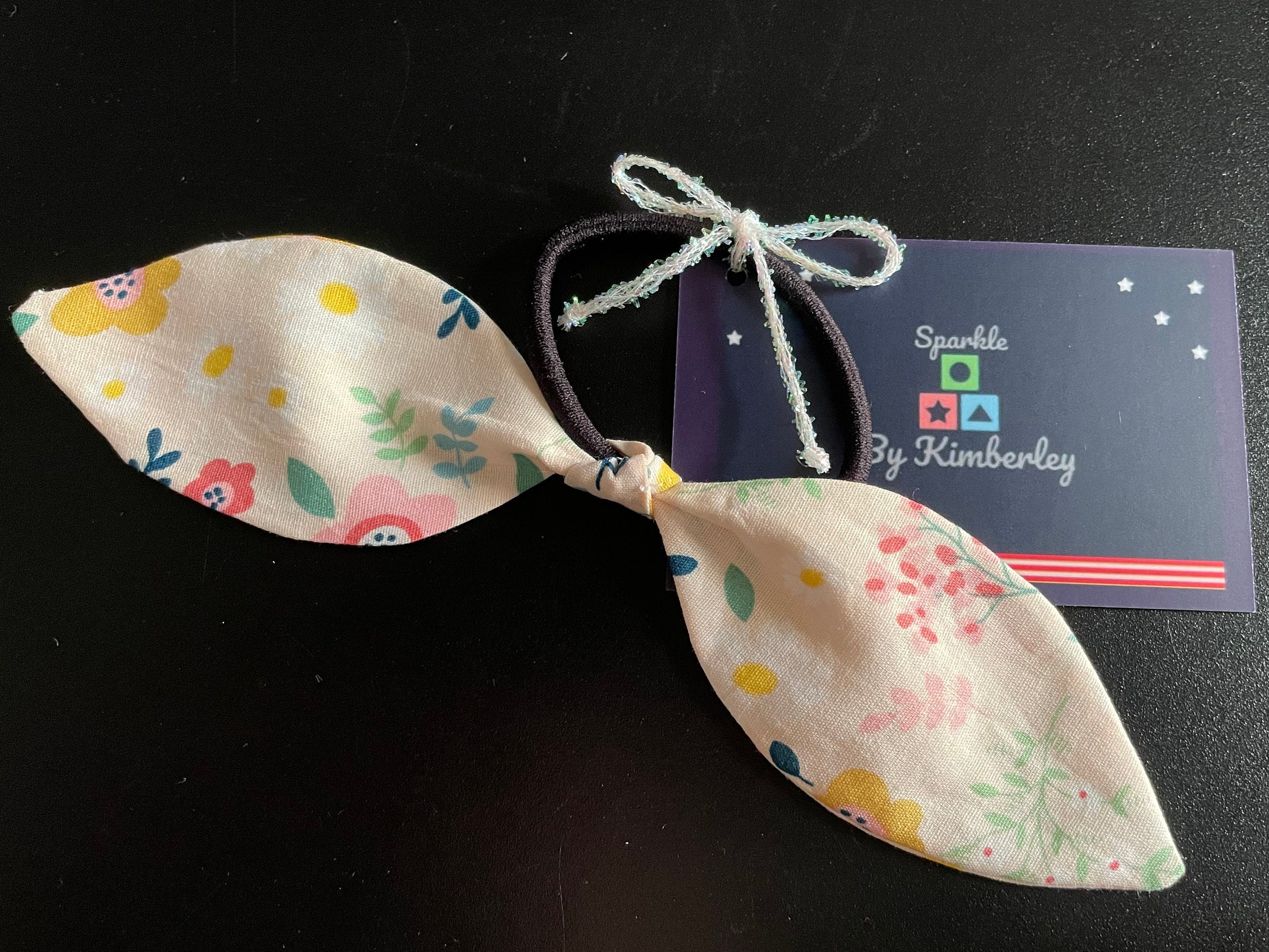 Floral Hair Bow bobble // Hair tie