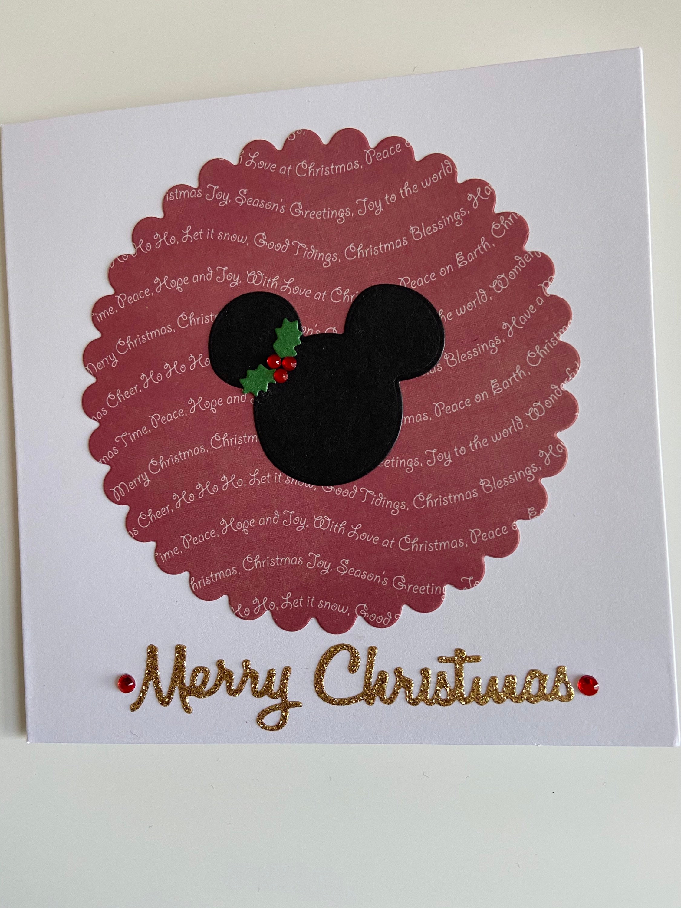 Minnie inspired Christmas card