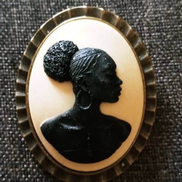 Black Woman Cameo Etsy