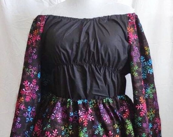 Rainbow snow flake top and bottom combo