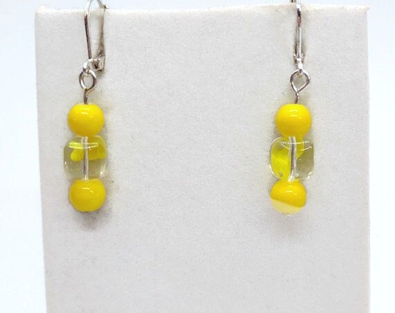 E-1673 Yellow Earrings