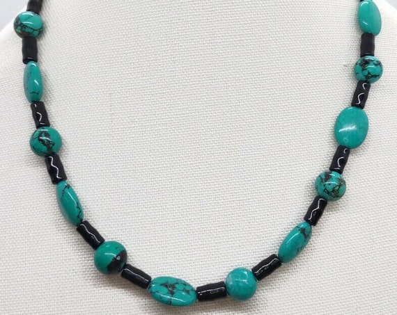 Handcrafted glass bead necklace