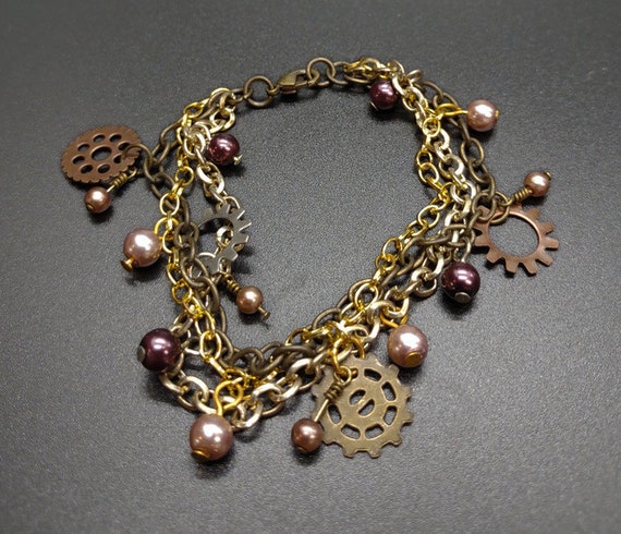B-1643 Steampunk bracelet