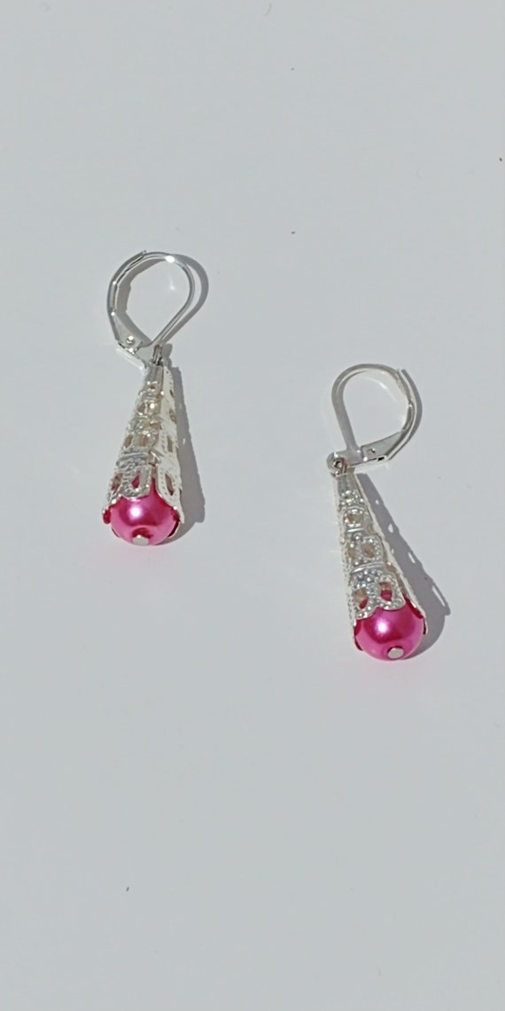 E-1680 Silver Dangle Earrings