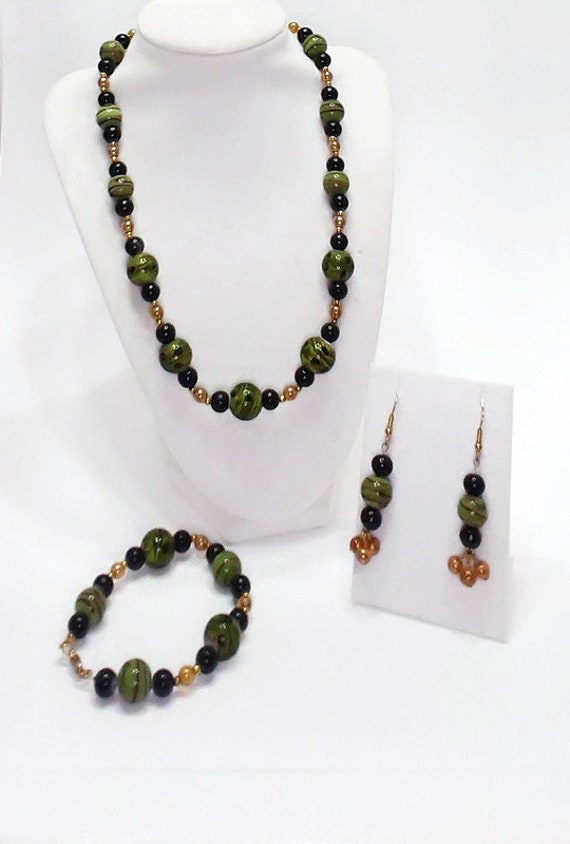 S-1515 Glass Bead Necklace Set
