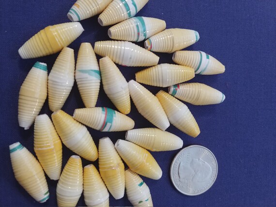 B-4095 Yellow Paper Beads