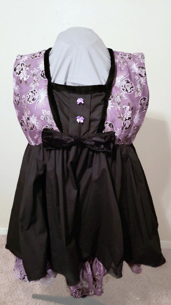 D-4101 Plus size purple and black lolita dress.