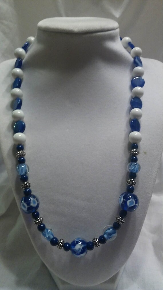 Handcrafted beaded necklace
