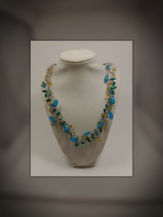 N-1591 Crochet Wire Necklace
