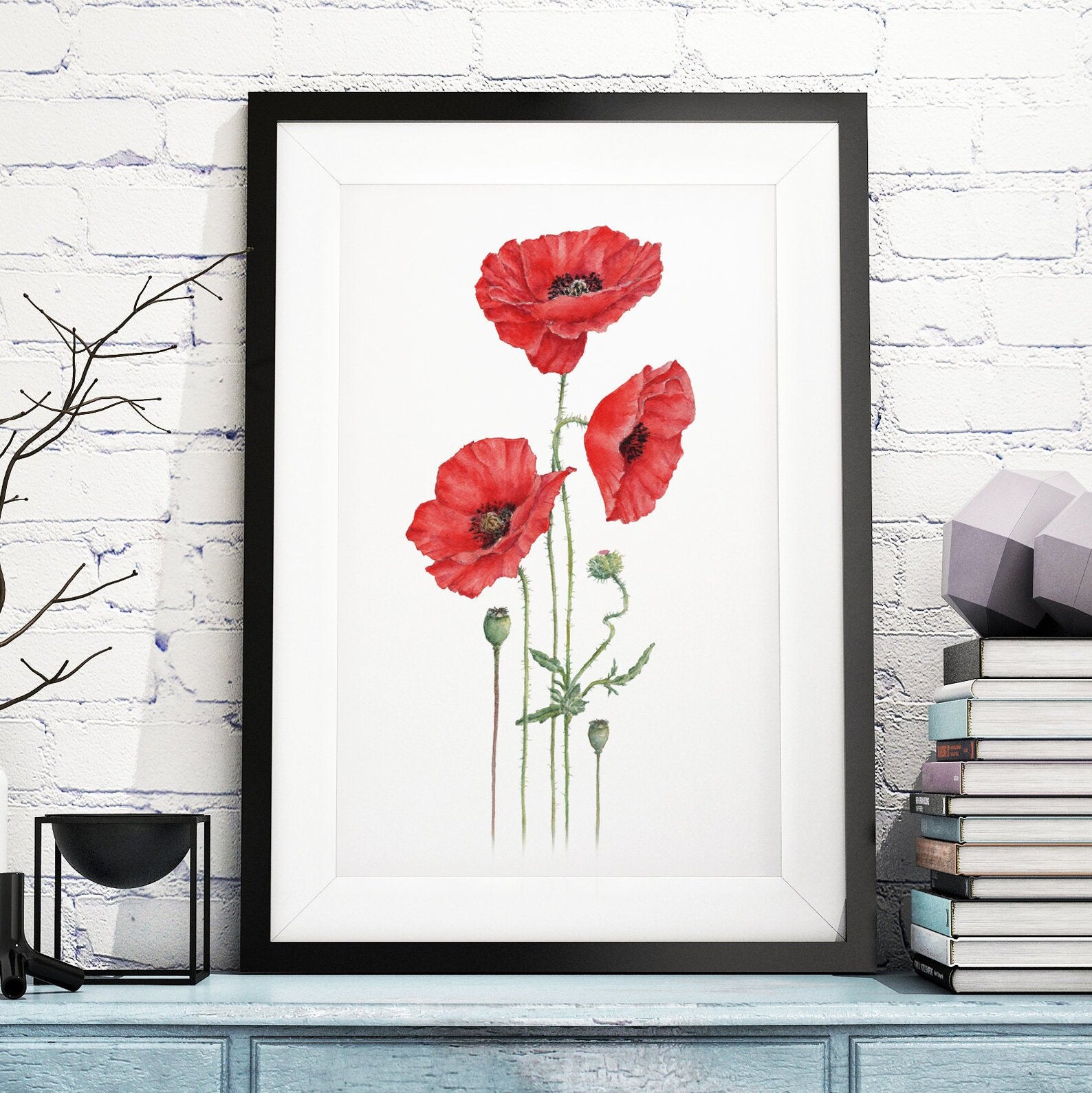 Mother's Day Card With Poppies Personalised Mothering - Etsy UK